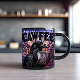 Crow Cawfee Mug, Crow Mug