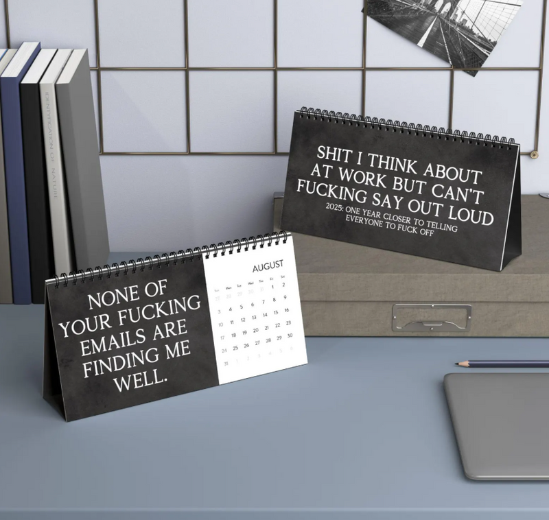 Funny 2025 Desk Calendar Office Work Humor