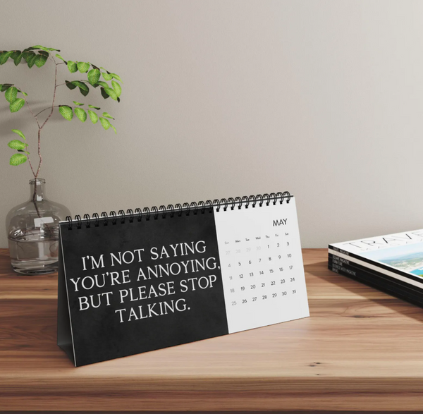 Funny 2025 Desk Calendar Office Work Humor