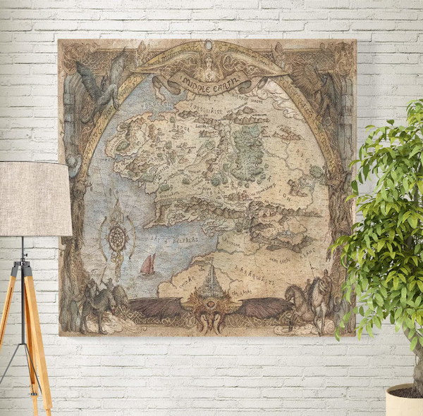 Old Maps Wall Art, Decorative Wall Art