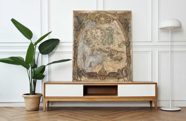 Old Maps Wall Art, Decorative Wall Art