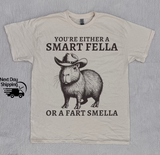 Retro Smart Fella Capybara 90s Shirt