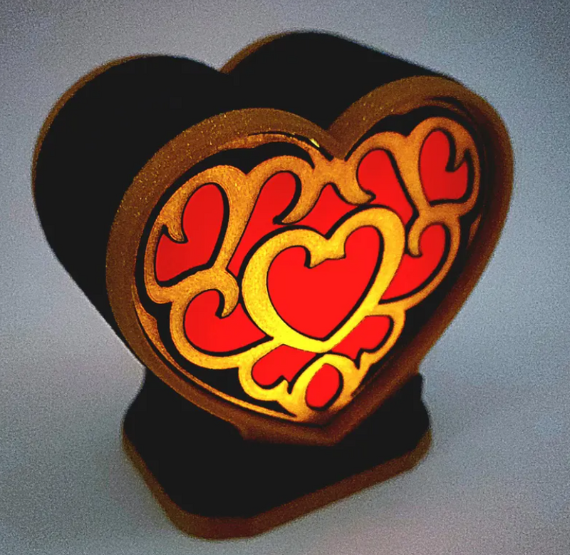 Legend of Zelda Heart Container Lamp