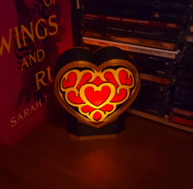 Legend of Zelda Heart Container Lamp