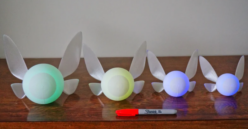 Rainbow Navi Fairy Night Light Remote Option