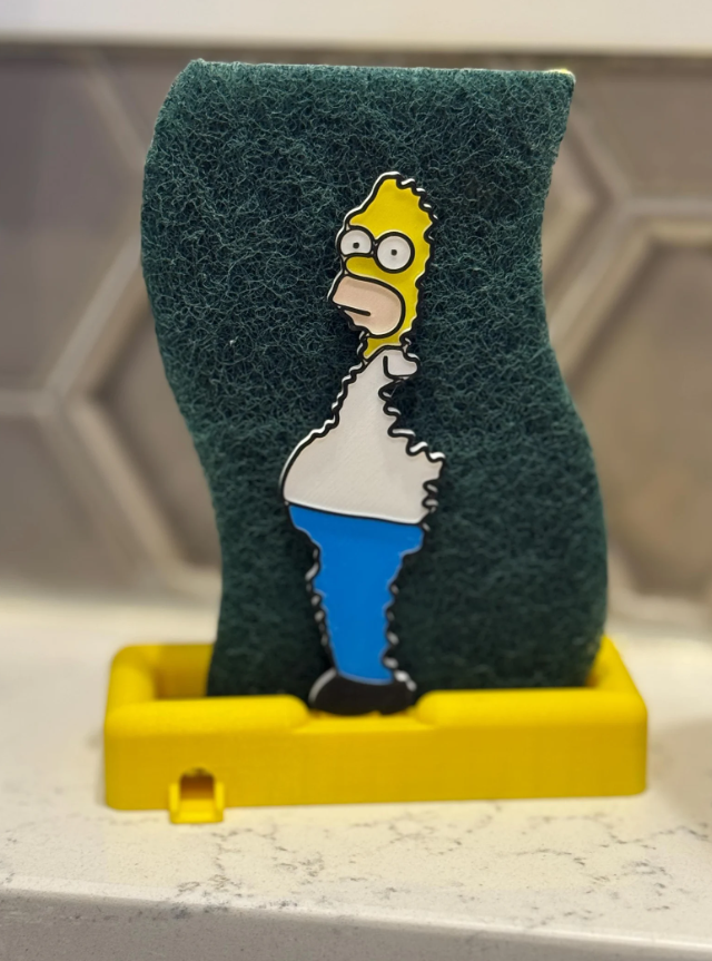 Quirky Homer Simpson Meme Sponge Holder