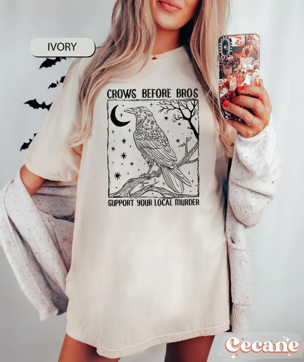 Crows Before Bros Tee - Trending Unisex Sweater