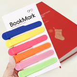 6pcs Silicone Automatic Bookmark, Unique Bookmark Page Keeper for Reading