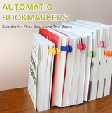 6pcs Silicone Automatic Bookmark, Unique Bookmark Page Keeper for Reading