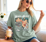 Retro Comfort Born To Read Bookish Shirt