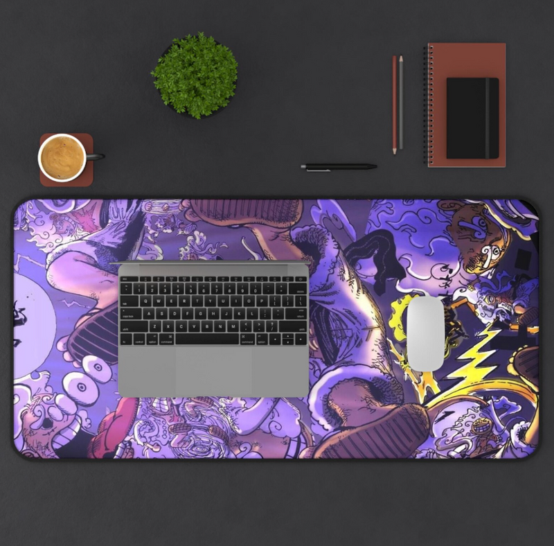 Anime Luffy Gear 5 Desk Mat, Cool Gift for One Piece Fans