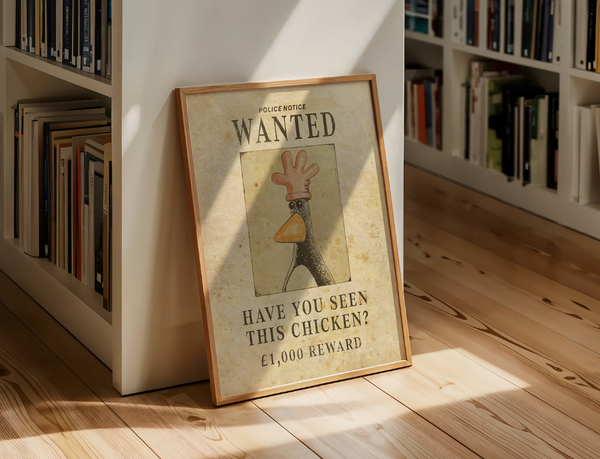 Feathers McGraw Wanted Poster | Wall