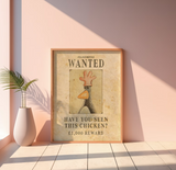 Feathers McGraw Wanted Poster | Wall