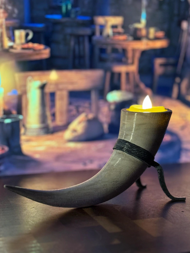 Enchant Your Space with a Skyrim-Inspired Goat Horn Candle