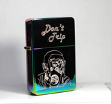 Solid Brass Lighter in a matt rose gold or rainbow finish