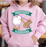 Cute Capybara Loves Bubble Tea kids hoodie